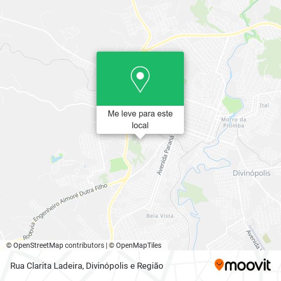 Rua Clarita Ladeira mapa