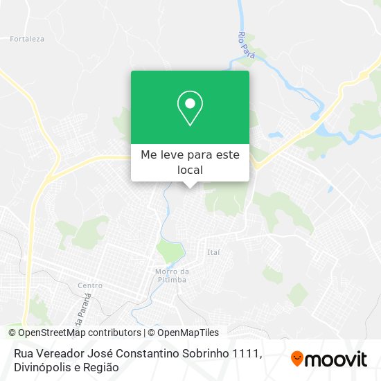 Rua Vereador José Constantino Sobrinho 1111 mapa