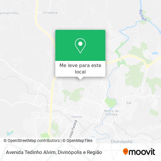 Avenida Tedinho Alvim mapa