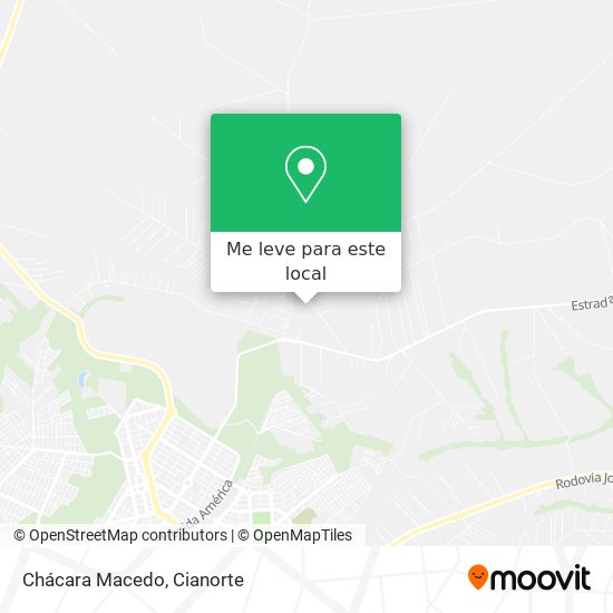 Chácara Macedo mapa