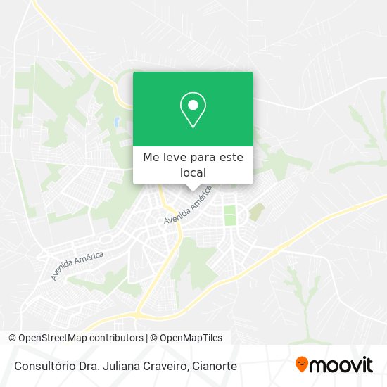 Consultório Dra. Juliana Craveiro mapa