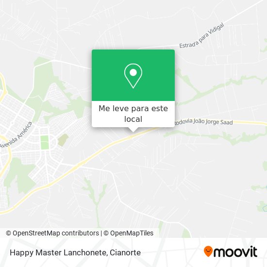 Happy Master Lanchonete mapa