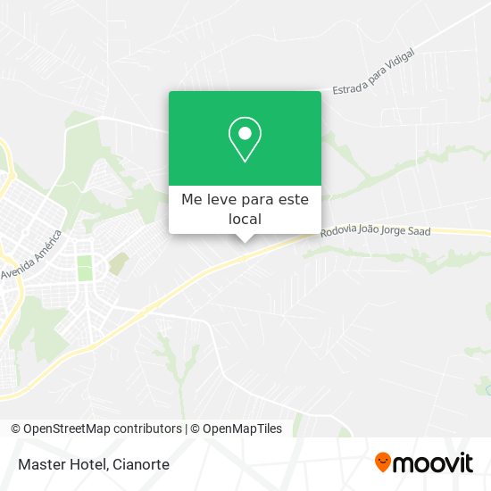 Master Hotel mapa