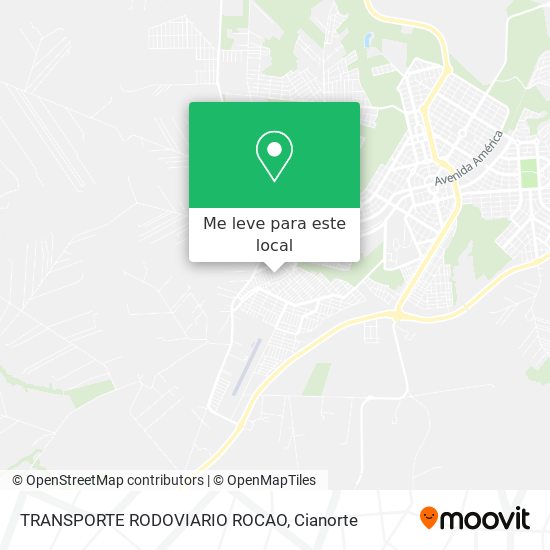 TRANSPORTE RODOVIARIO ROCAO mapa