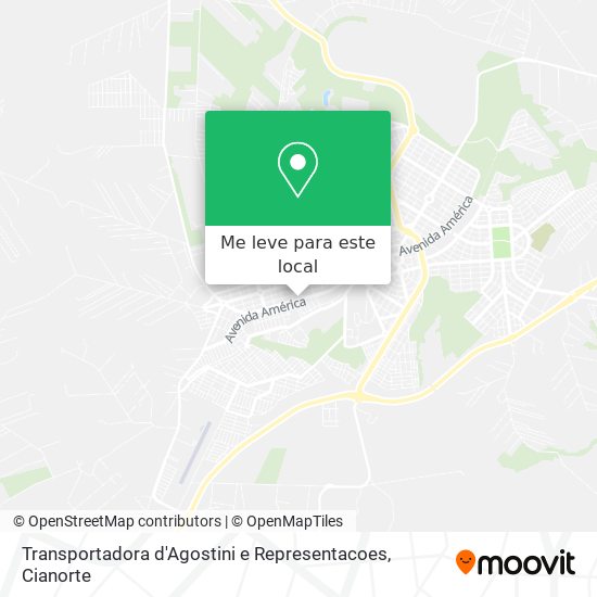 Transportadora d'Agostini e Representacoes mapa