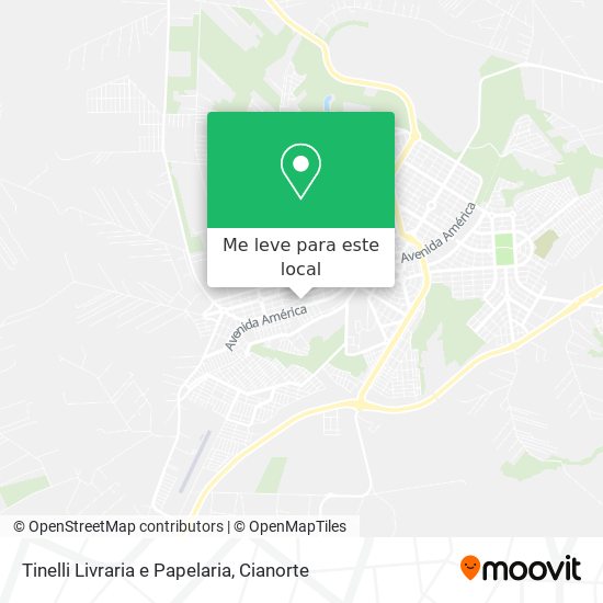 Tinelli Livraria e Papelaria mapa