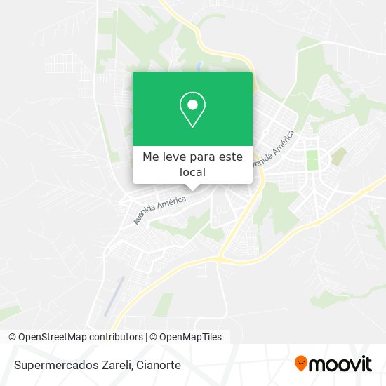 Supermercados Zareli mapa