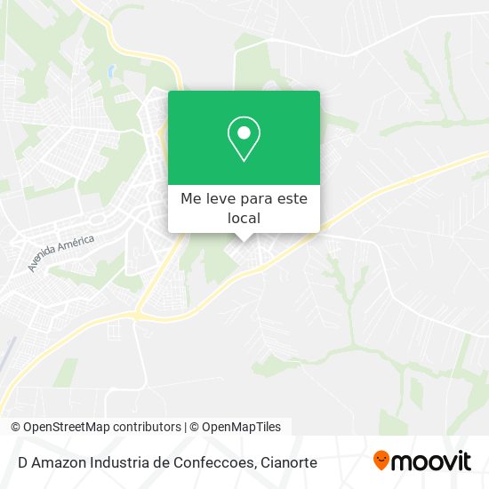 D Amazon Industria de Confeccoes mapa