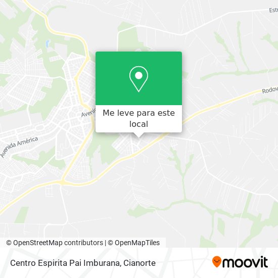 Centro Espirita Pai Imburana mapa