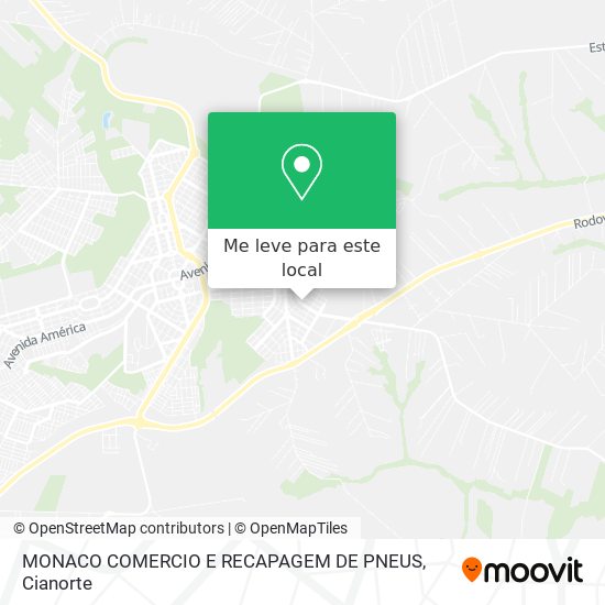 MONACO COMERCIO E RECAPAGEM DE PNEUS mapa