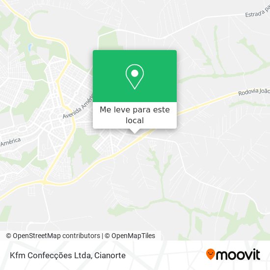 Kfm Confecções Ltda mapa