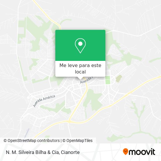 N. M. Silveira Bilha & Cia mapa