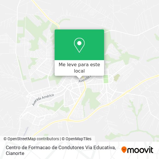 Centro de Formacao de Condutores Via Educativa mapa