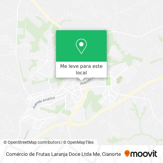 Comércio de Frutas Laranja Doce Ltda Me mapa
