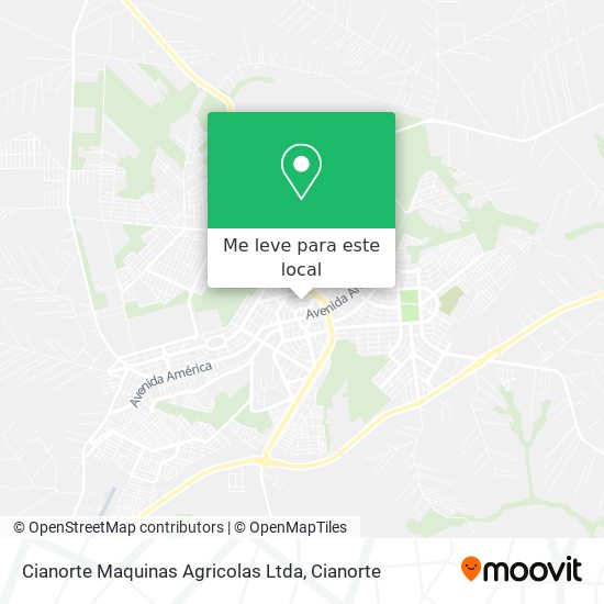 Cianorte Maquinas Agricolas Ltda mapa