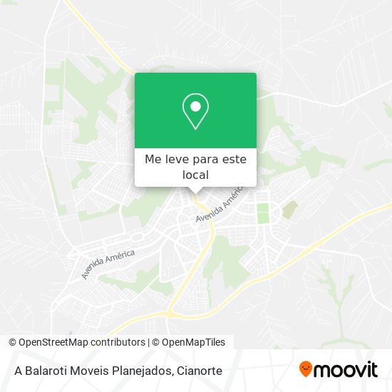 A Balaroti Moveis Planejados mapa