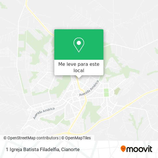 1 Igreja Batista Filadelfia mapa