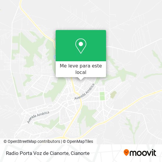 Radio Porta Voz de Cianorte mapa
