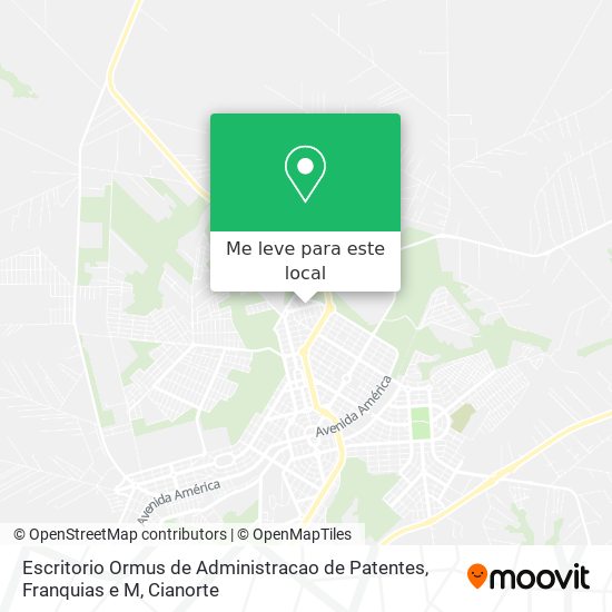 Escritorio Ormus de Administracao de Patentes, Franquias e M mapa