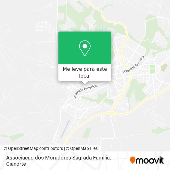 Associacao dos Moradores Sagrada Familia mapa