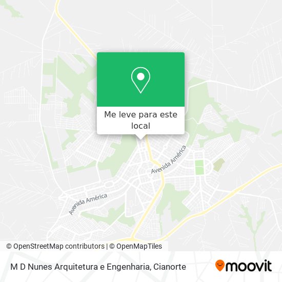 M D Nunes Arquitetura e Engenharia mapa
