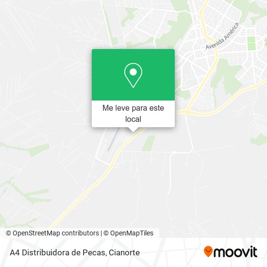 A4 Distribuidora de Pecas mapa