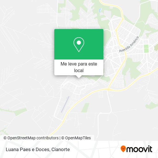 Luana Paes e Doces mapa