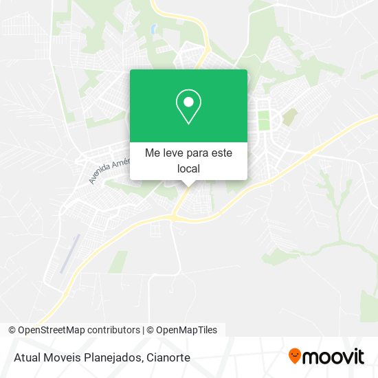 Atual Moveis Planejados mapa