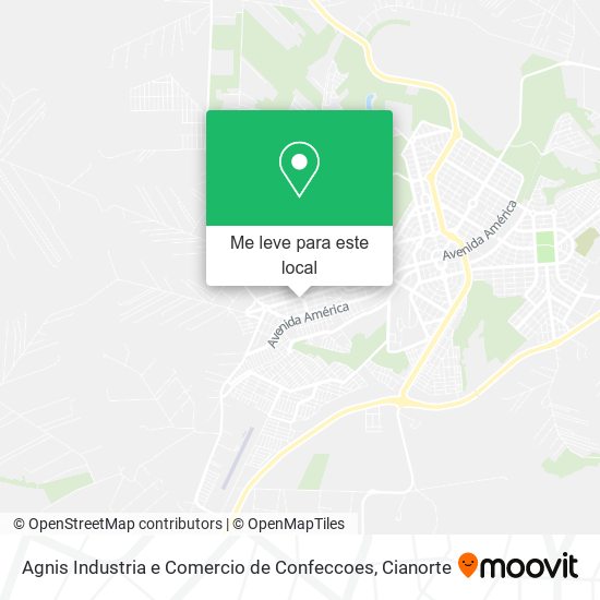 Agnis Industria e Comercio de Confeccoes mapa