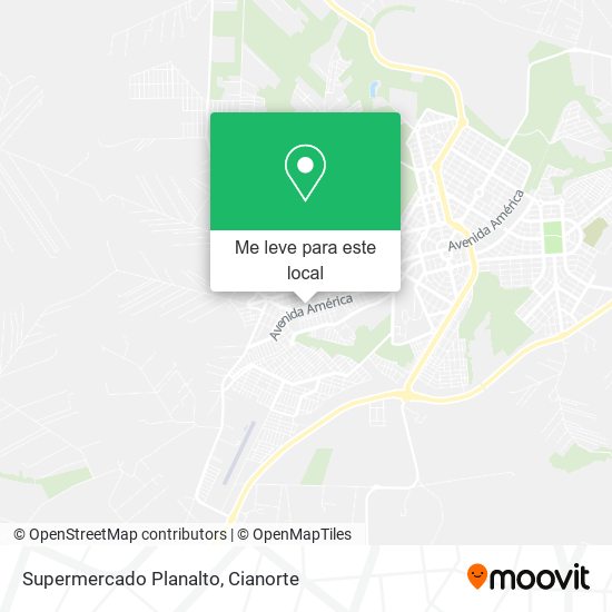Supermercado Planalto mapa