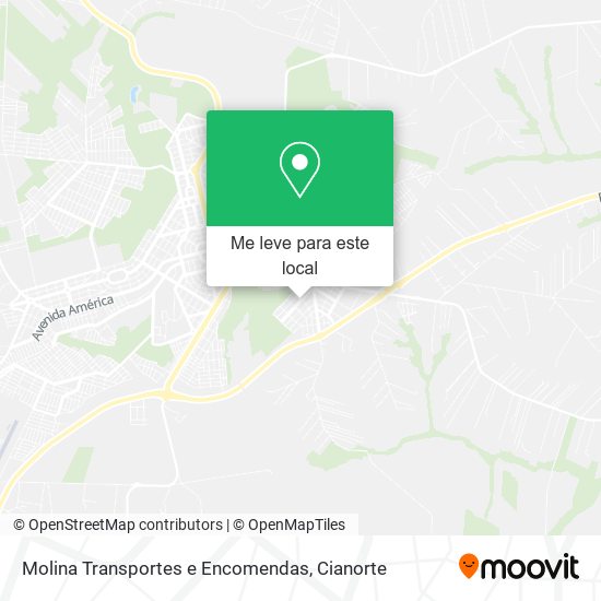 Molina Transportes e Encomendas mapa