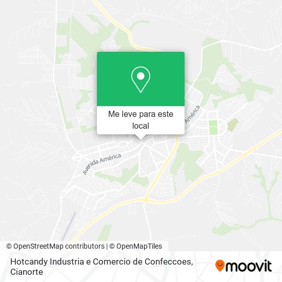 Hotcandy Industria e Comercio de Confeccoes mapa