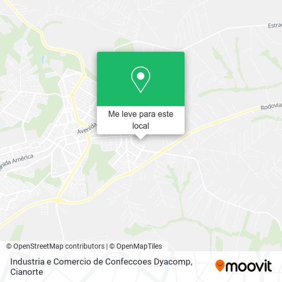 Industria e Comercio de Confeccoes Dyacomp mapa