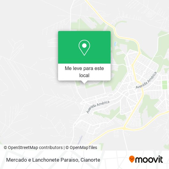 Mercado e Lanchonete Paraiso mapa