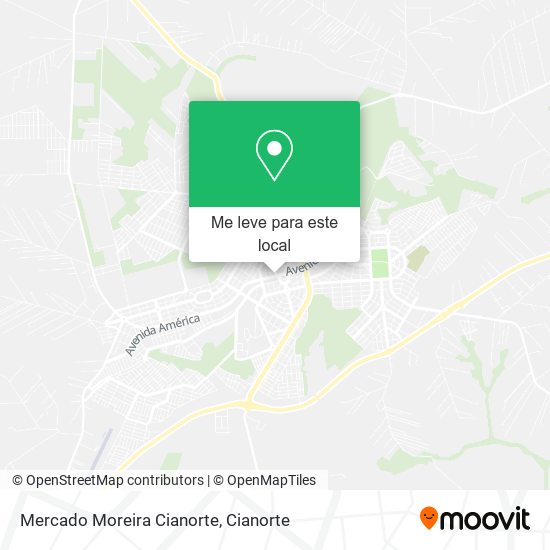 Mercado Moreira Cianorte mapa