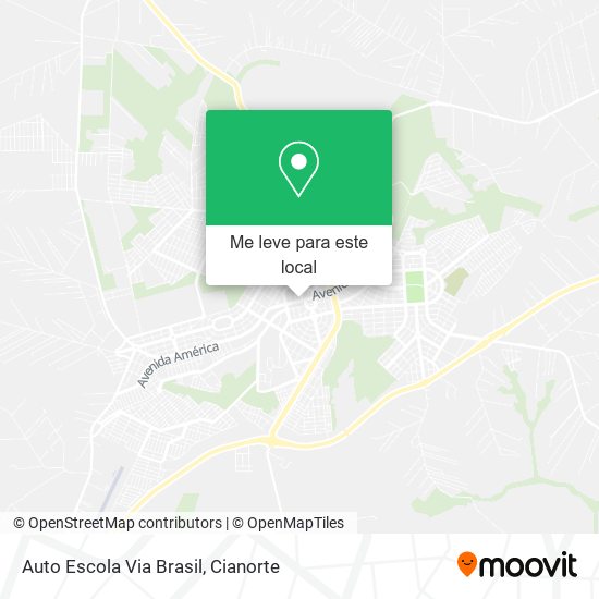 Auto Escola Via Brasil mapa