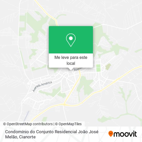 Condomínio do Conjunto Residencial João José Melão mapa