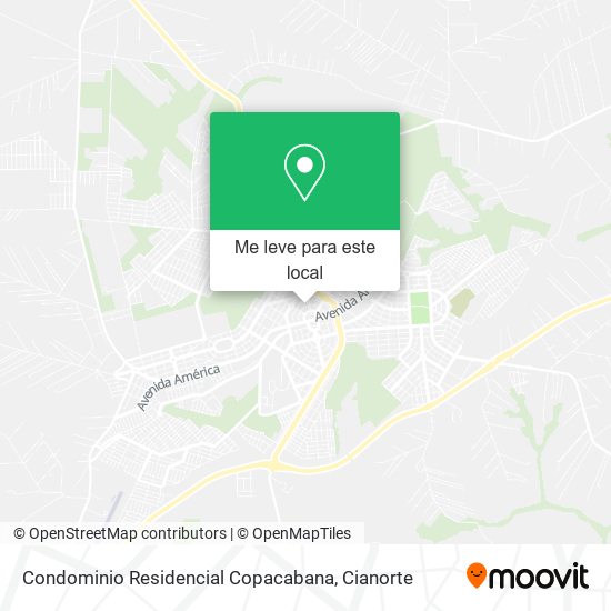 Condominio Residencial Copacabana mapa