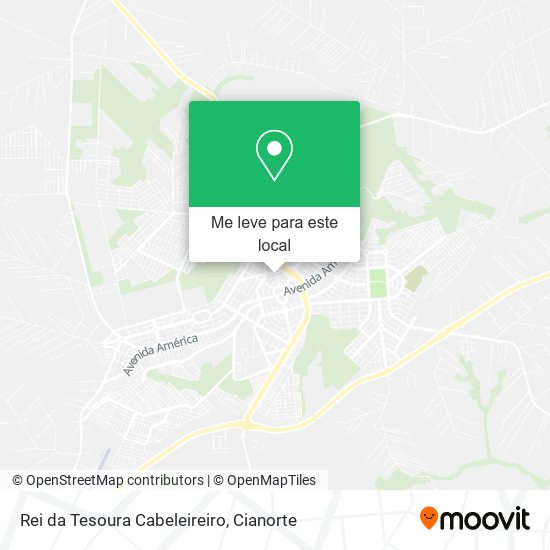 Rei da Tesoura Cabeleireiro mapa