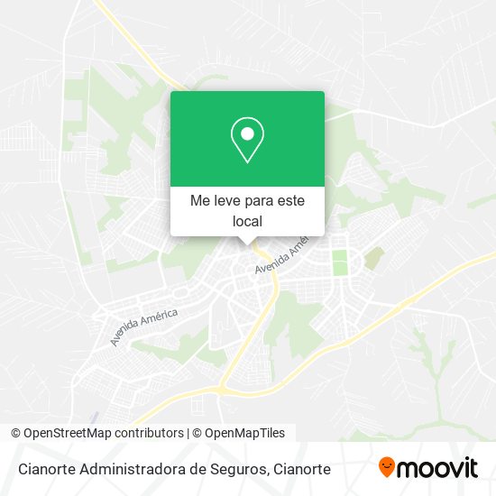 Cianorte Administradora de Seguros mapa