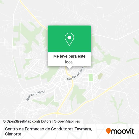 Centro de Formacao de Condutores Taymara mapa
