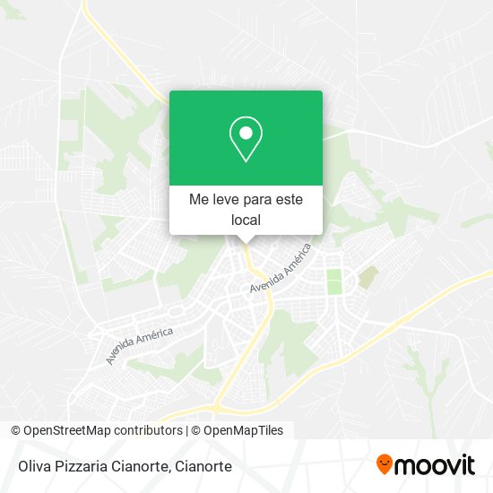 Oliva Pizzaria Cianorte mapa