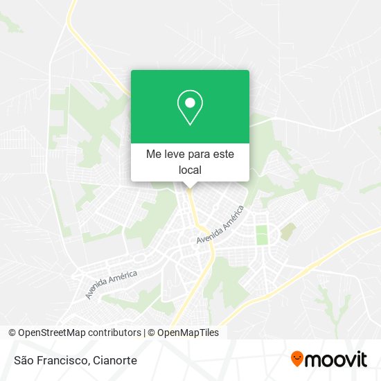 São Francisco mapa