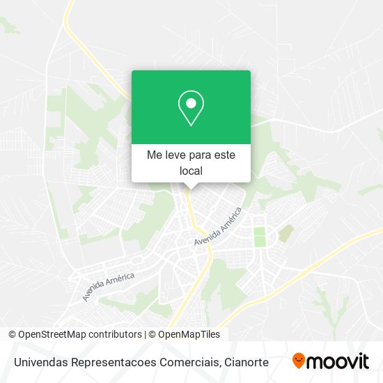 Univendas Representacoes Comerciais mapa