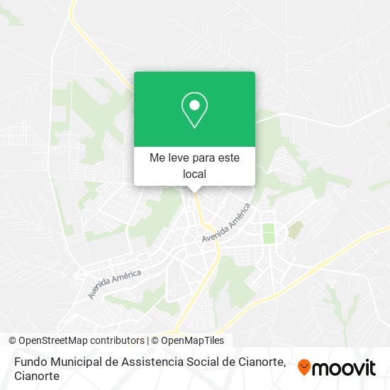 Fundo Municipal de Assistencia Social de Cianorte mapa