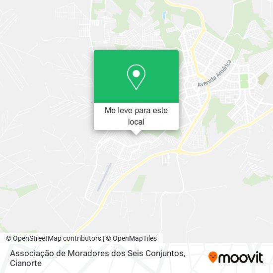 Associação de Moradores dos Seis Conjuntos mapa