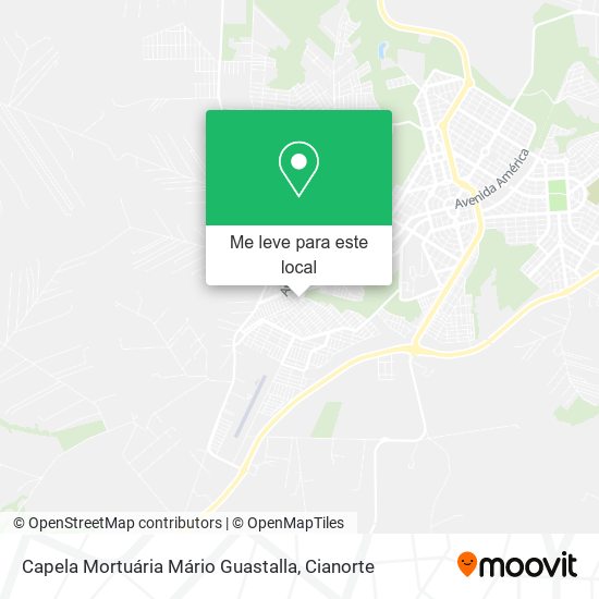 Capela Mortuária Mário Guastalla mapa