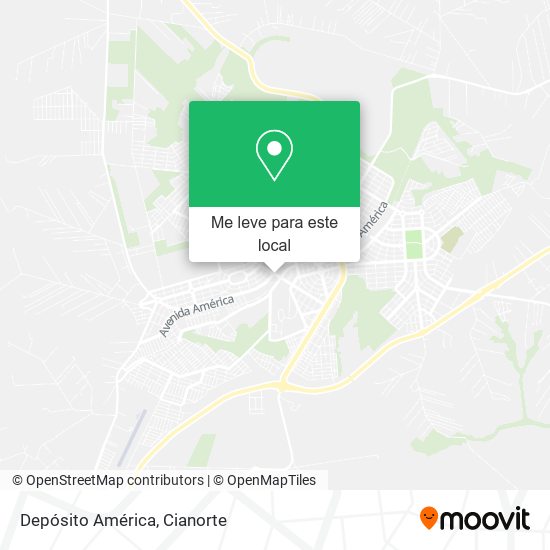 Depósito América mapa