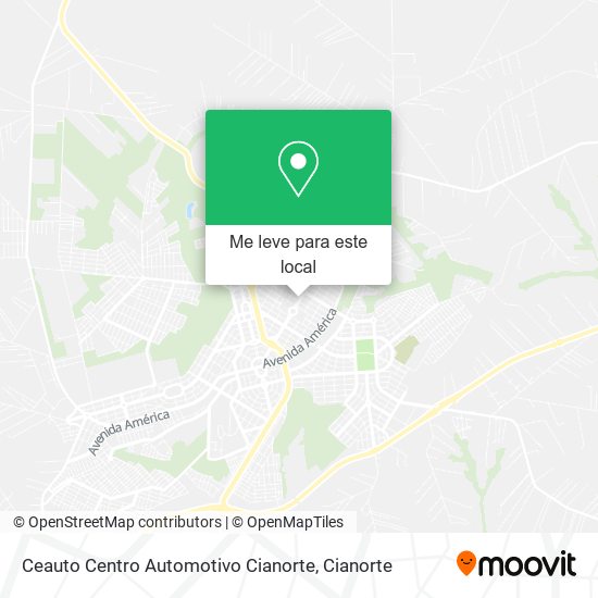 Ceauto Centro Automotivo Cianorte mapa