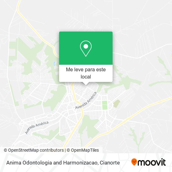Anima Odontologia and Harmonizacao mapa